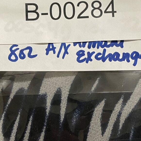 A/X Armani Exchange Skirt Size 0P Navy White Print Chiffon Short Mini Flounce - Picture 7 of 8